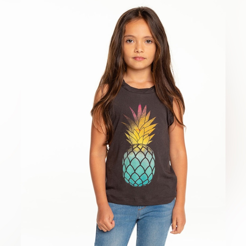 Chaser Kids Girl’s Watercolor Pina Tank NWT Size 6